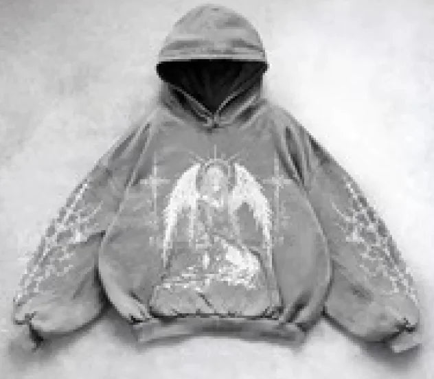 Hooded Printed Hip Hop Y2G Streetwear Sweatshirt